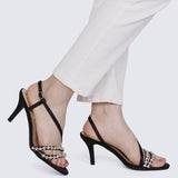 Angeline Comfy Heels In Black - myballerine