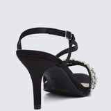 Angeline Comfy Heels In Black - myballerine