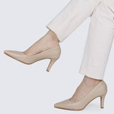 Ashley Comfy Pumps In AlmondShoes - myballerine