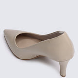 Ashley Comfy Pumps In AlmondShoes - myballerine