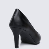 Ashley Comfy Pumps In BlackShoes - myballerine
