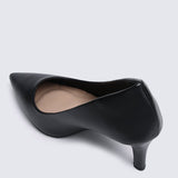 Ashley Comfy Pumps In BlackShoes - myballerine