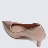Ashley Comfy Pumps In Rose GoldShoes - myballerine