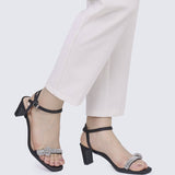 Audrey Comfy Heels In Black - myballerine