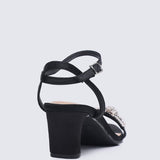 Audrey Comfy Heels In Black - myballerine