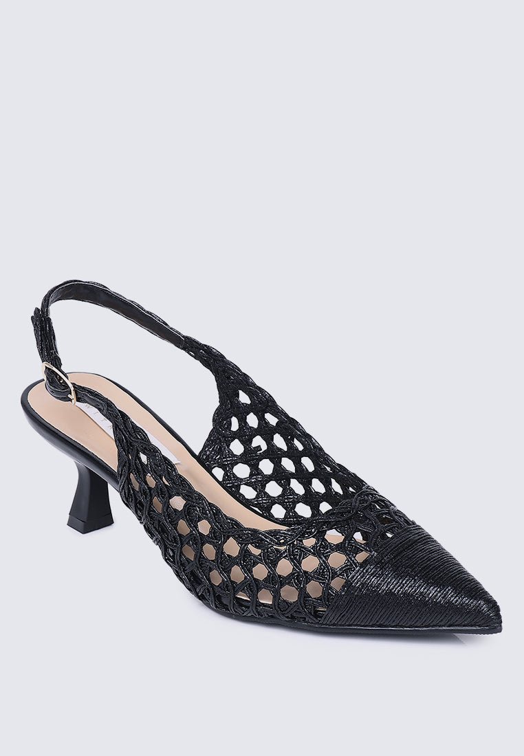 Aviva Comfy Heels In BlackShoes - myballerine