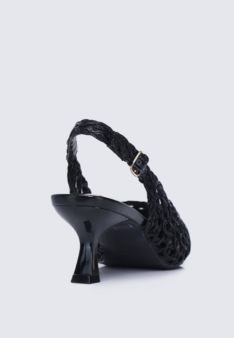 Aviva Comfy Heels In BlackShoes - myballerine