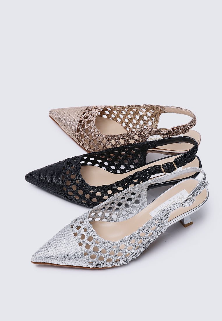 Aviva Comfy Heels In Rose GoldShoes - myballerine
