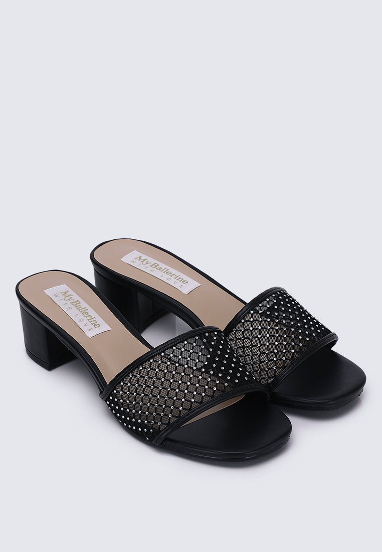 Ayla Comfy Heels In BlackShoes - myballerine