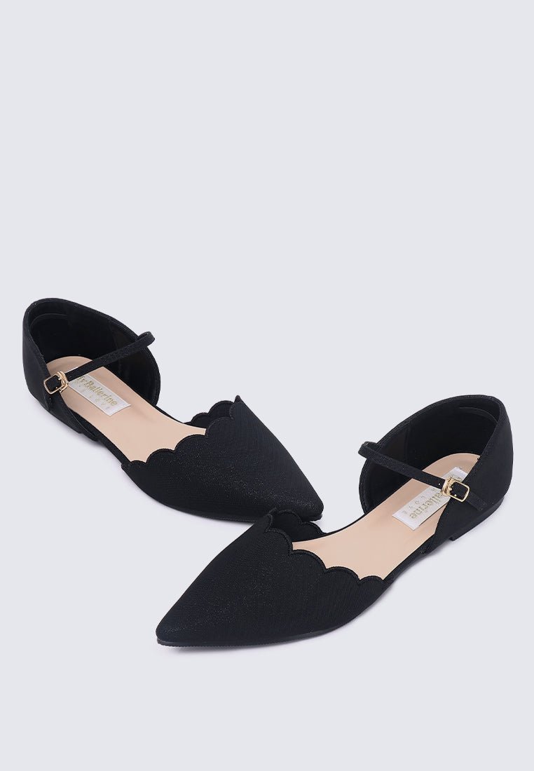 Azzurra Comfy Ballerina In Black - myballerine