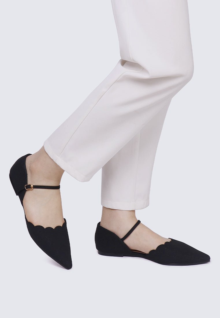 Azzurra Comfy Ballerina In Black - myballerine