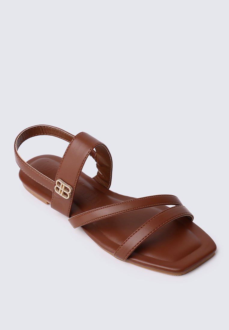 Bellissa Comfy Sandals In BrownShoes - myballerine