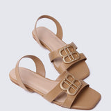 Berenice Comfy Sandals In NudeShoes - myballerine