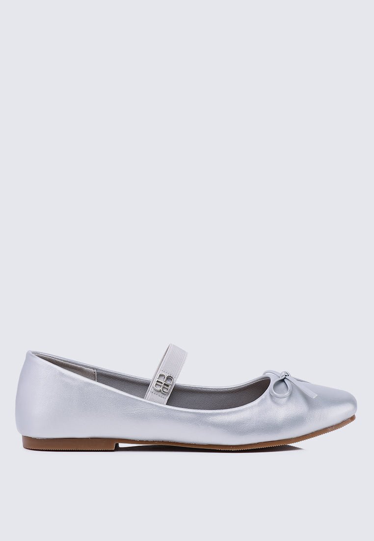 Beyonca Comfy Ballerina In SilverShoes - myballerine