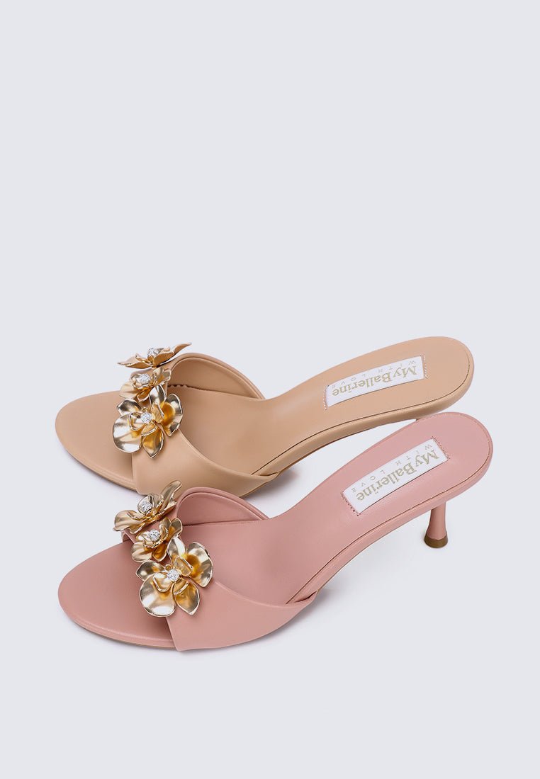 Blossom Comfy Heels In NudeShoes - myballerine