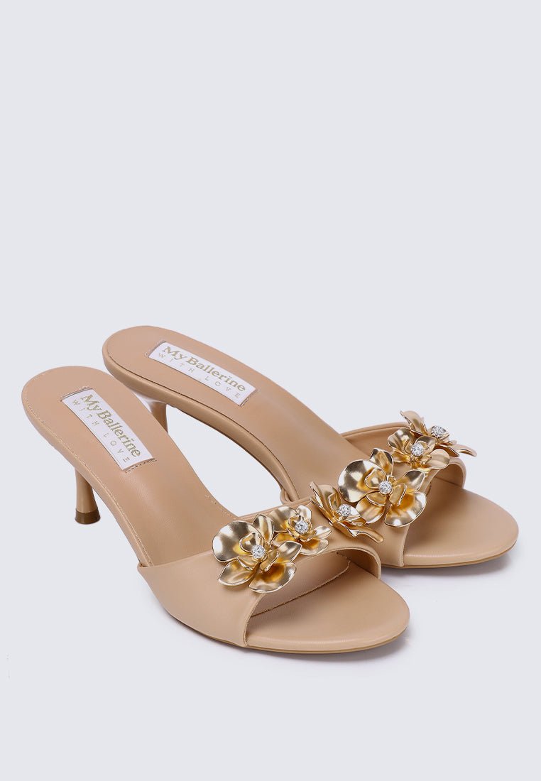 Blossom Comfy Heels In NudeShoes - myballerine