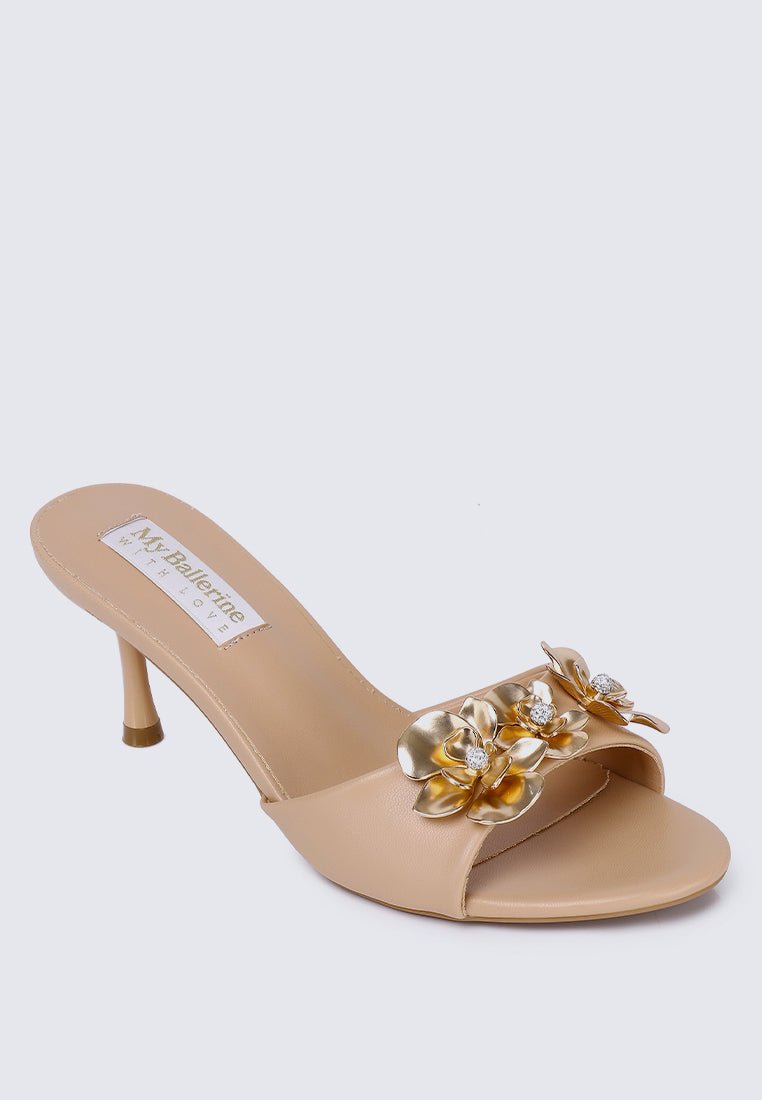 Blossom Comfy Heels In NudeShoes - myballerine
