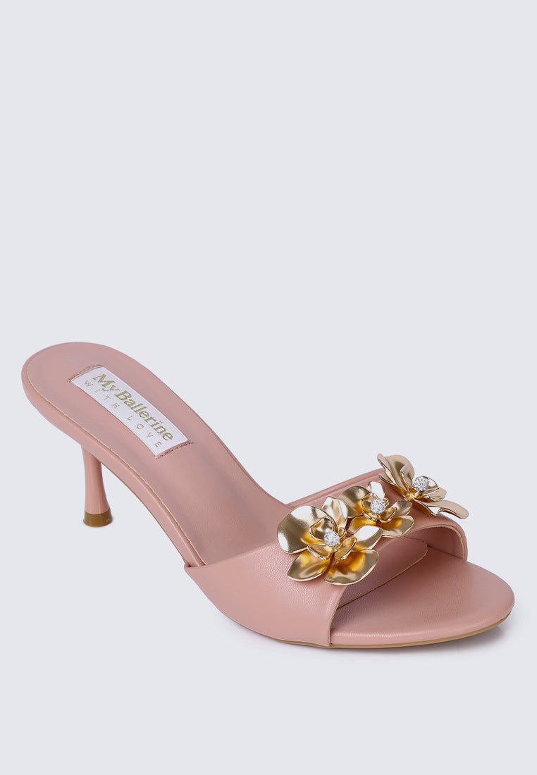Blossom Comfy Heels In PinkShoes - myballerine