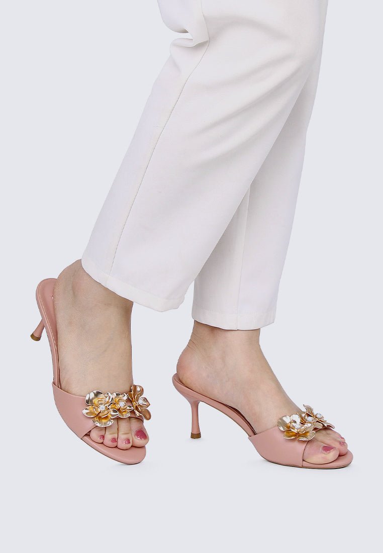 Blossom Comfy Heels In PinkShoes - myballerine