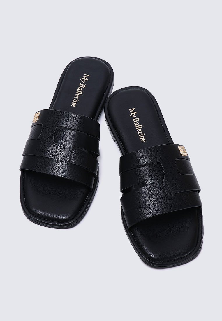 Bobi Comfy Sandal In BlackShoes - myballerine