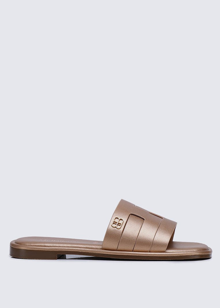 Bobi Comfy Sandal In Rose GoldShoes - myballerine