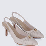 Bovis Comfy Heels In AlmondShoes - myballerine