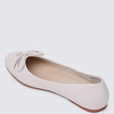 Briony Comfy Ballerina In Beige - myballerine