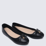 Briony Comfy Ballerina In Black - myballerine
