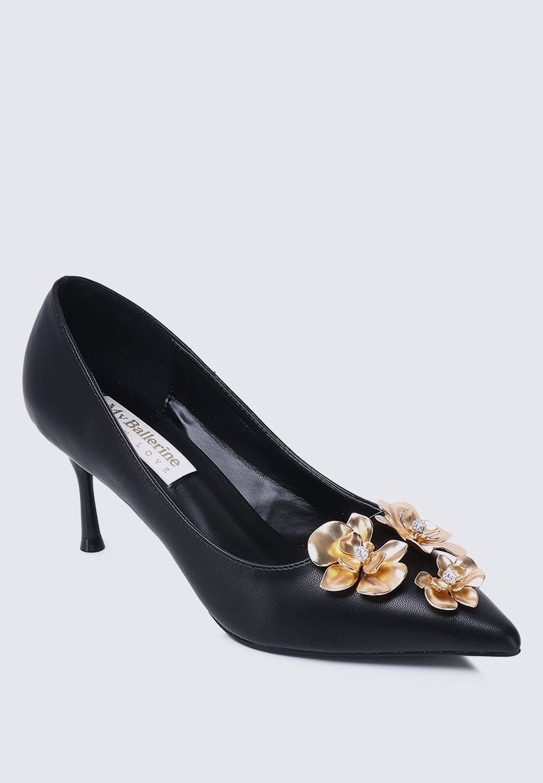 Camellia Comfy Pumps In Black - myballerine