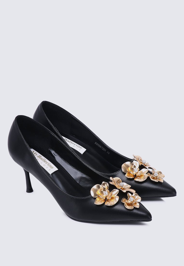 Camellia Comfy Pumps In Black - myballerine