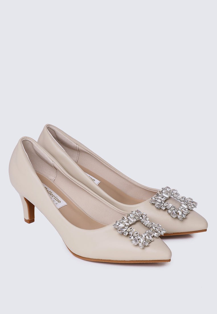 Casey Comfy Pumps In AlmondShoes - myballerine