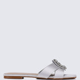 Charlie Comfy Sandals In SilverShoes - myballerine