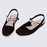Charlize Comfy Ballerina In Black - myballerine
