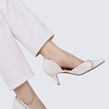 Dahlia Comfy Pumps In IvoryShoes - myballerine