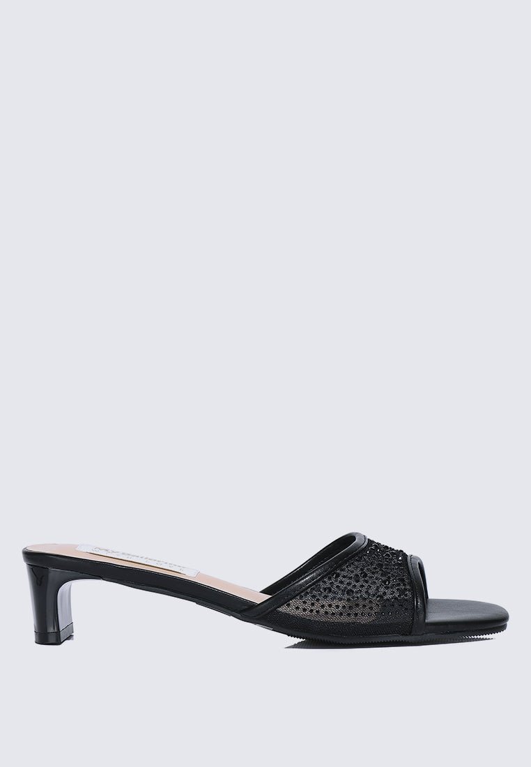 Devika Comfy Heels In BlackShoes - myballerine