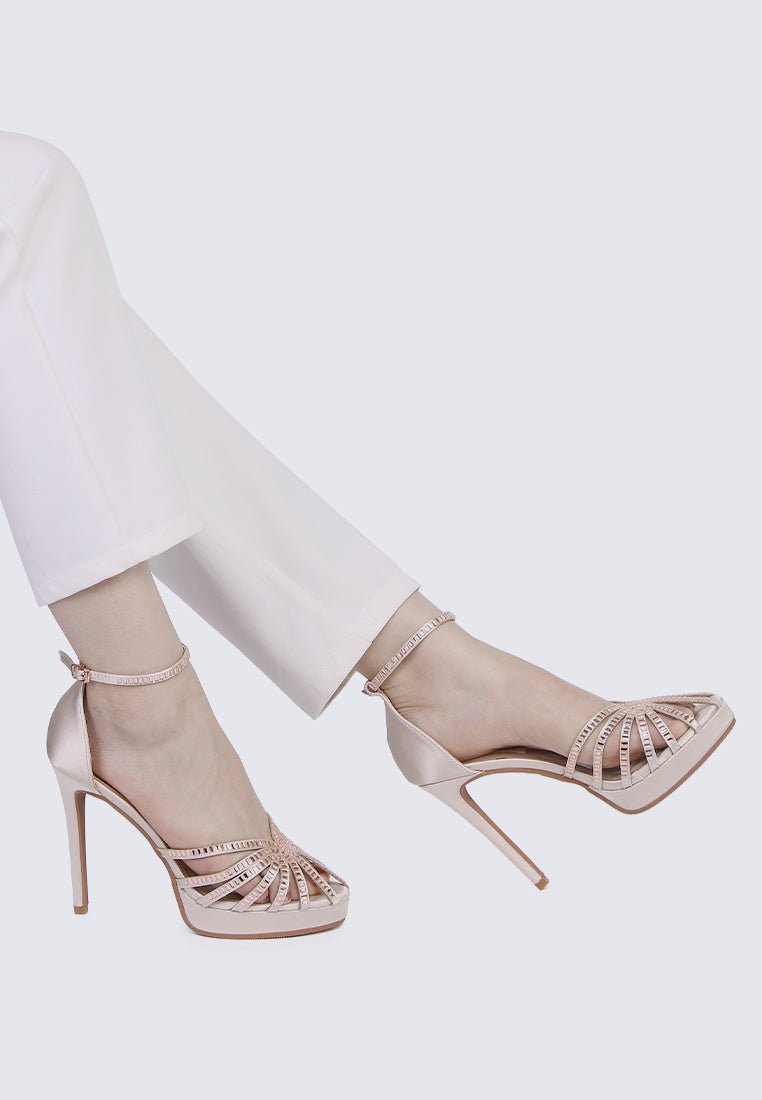 Dulce Comfy Heels In AlmondShoes - myballerine