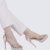 Dulce Comfy Heels In AlmondShoes - myballerine