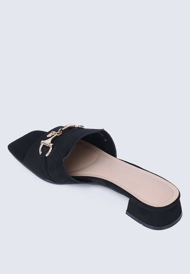 Ebony Comfy Sandals In BlackShoes - myballerine