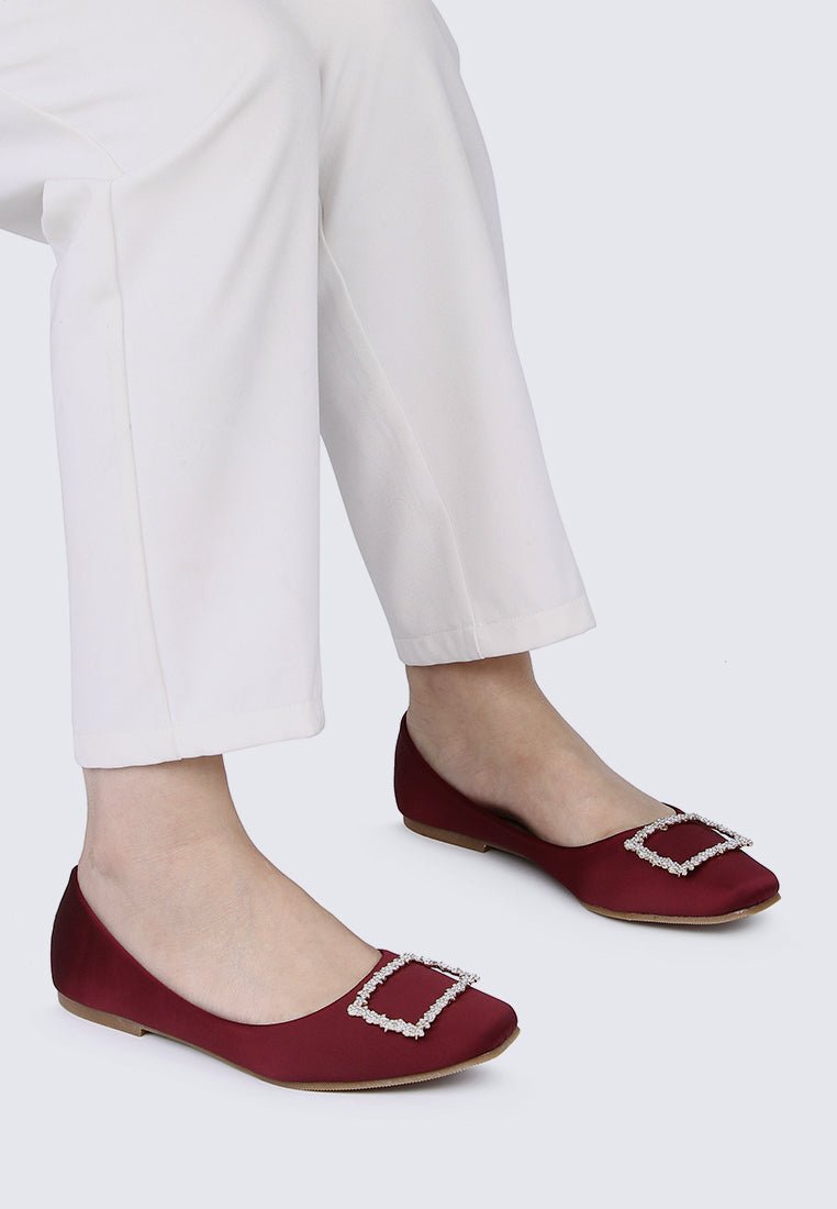 Elsa Comfy Ballerina In MaroonShoes - myballerine