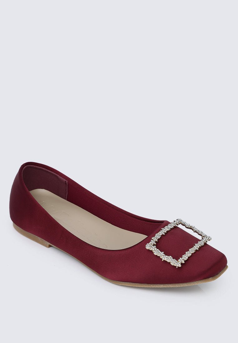 Elsa Comfy Ballerina In MaroonShoes - myballerine