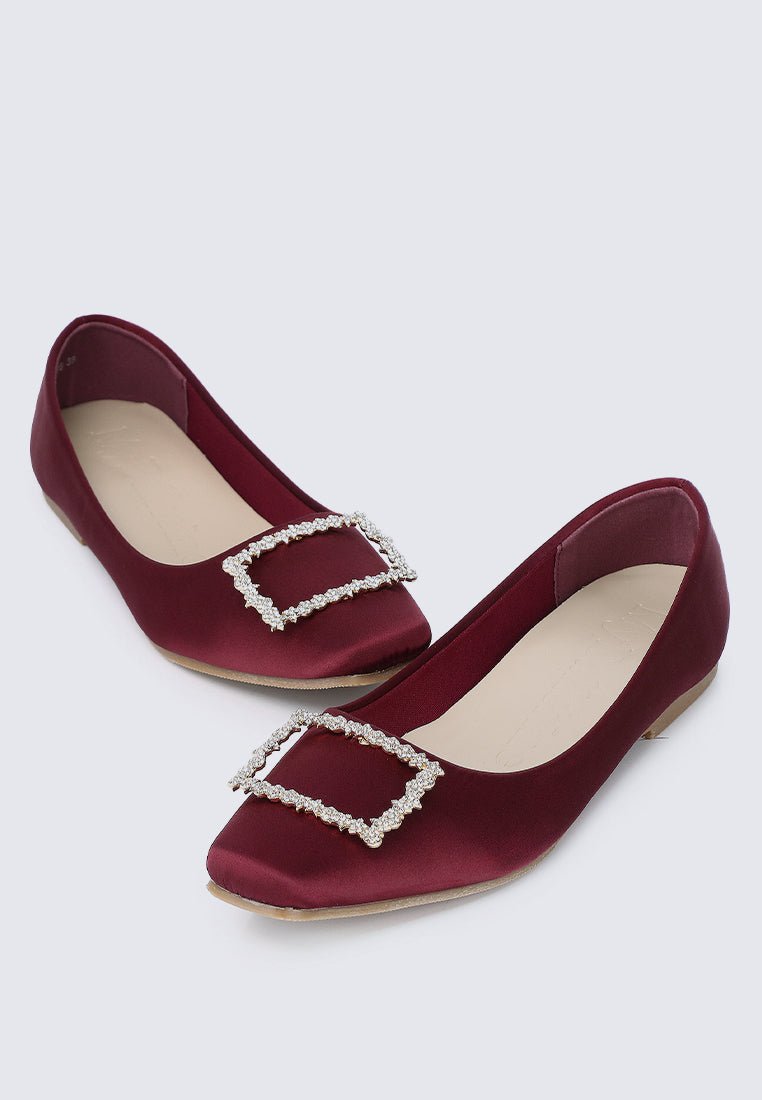Elsa Comfy Ballerina In MaroonShoes - myballerine