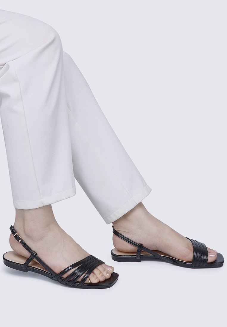 Elsie Comfy Sandals In BlackShoes - myballerine