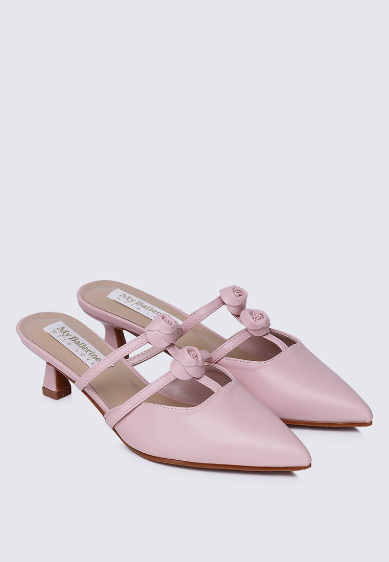 Enchantée Comfy Heels In PinkShoes - myballerine