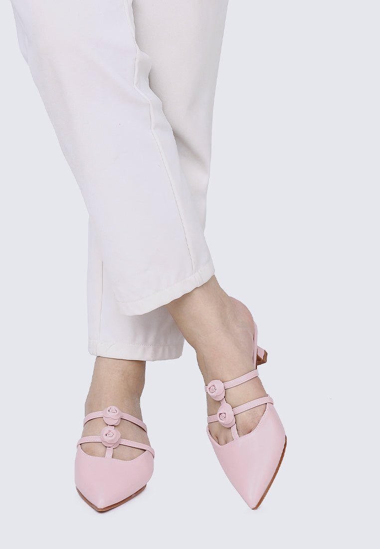 Enchantée Comfy Heels In PinkShoes - myballerine