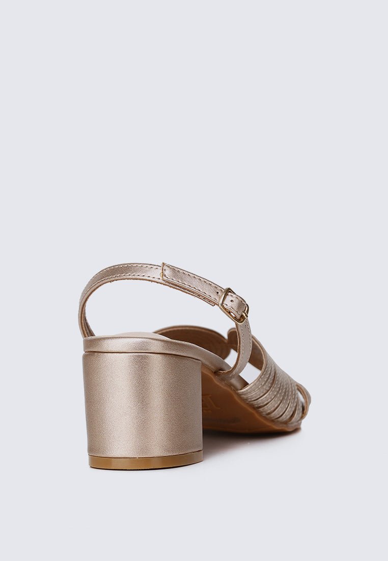 Gia Comfy Heels In Rose GoldShoes - myballerine