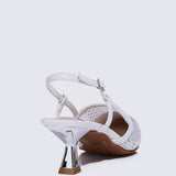 Gwen Comfy Heels In WhiteShoes - myballerine