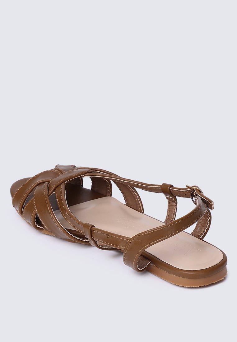 Hana Comfy Sandals In BrownShoes - myballerine