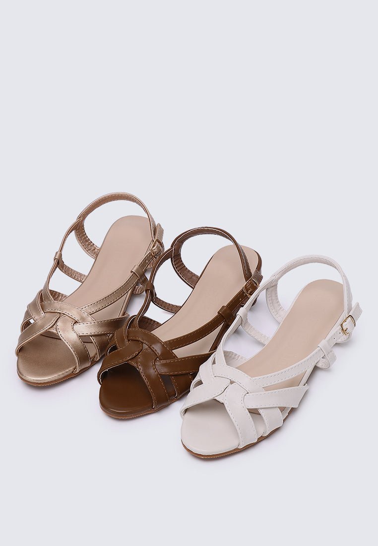 Hana Comfy Sandals In Rose GoldShoes - myballerine