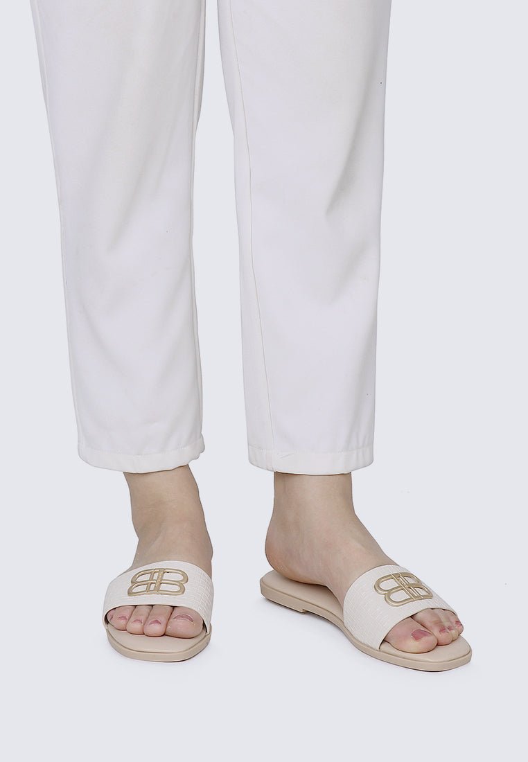 Ines Comfy Sandals In BeigeShoes - myballerine