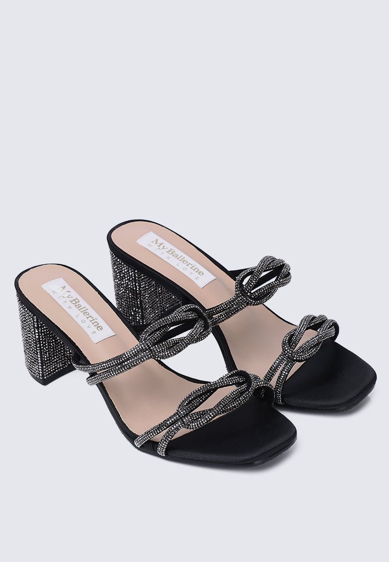 Jamila Comfy Heels In BlackShoes - myballerine